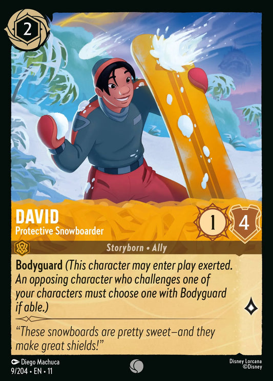 David - Protective Snowboarder | Winterspell #9 (Near Mint) | Disney Lorcana Single Australia (Near Mint)