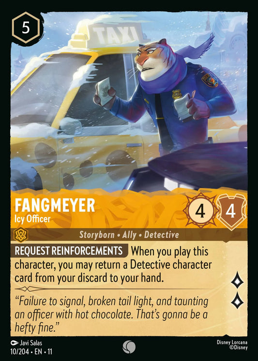Fangmeyer - Icy Officer | Winterspell #10 (Near Mint) | Disney Lorcana Single Australia (Near Mint)