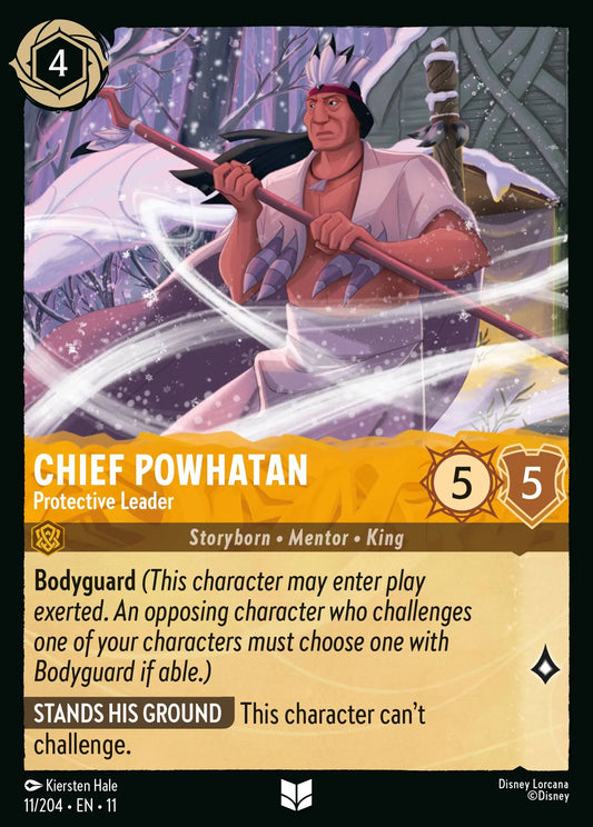 Chief Powhatan - Protective Leader | Winterspell #11 (Near Mint) | Disney Lorcana Single Australia (Near Mint)