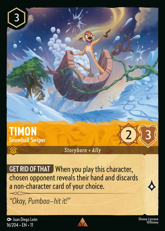 Timon - Snowball Swiper | Winterspell #16 (Near Mint) | Disney Lorcana Single Australia (Near Mint)