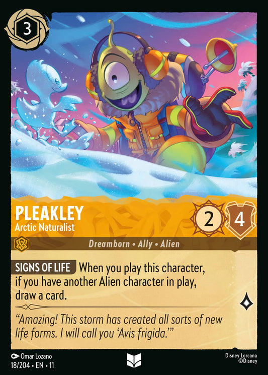 Pleakley - Arctic Naturalist | Winterspell #18 (Near Mint Foil) | Disney Lorcana Single Australia (Near Mint)