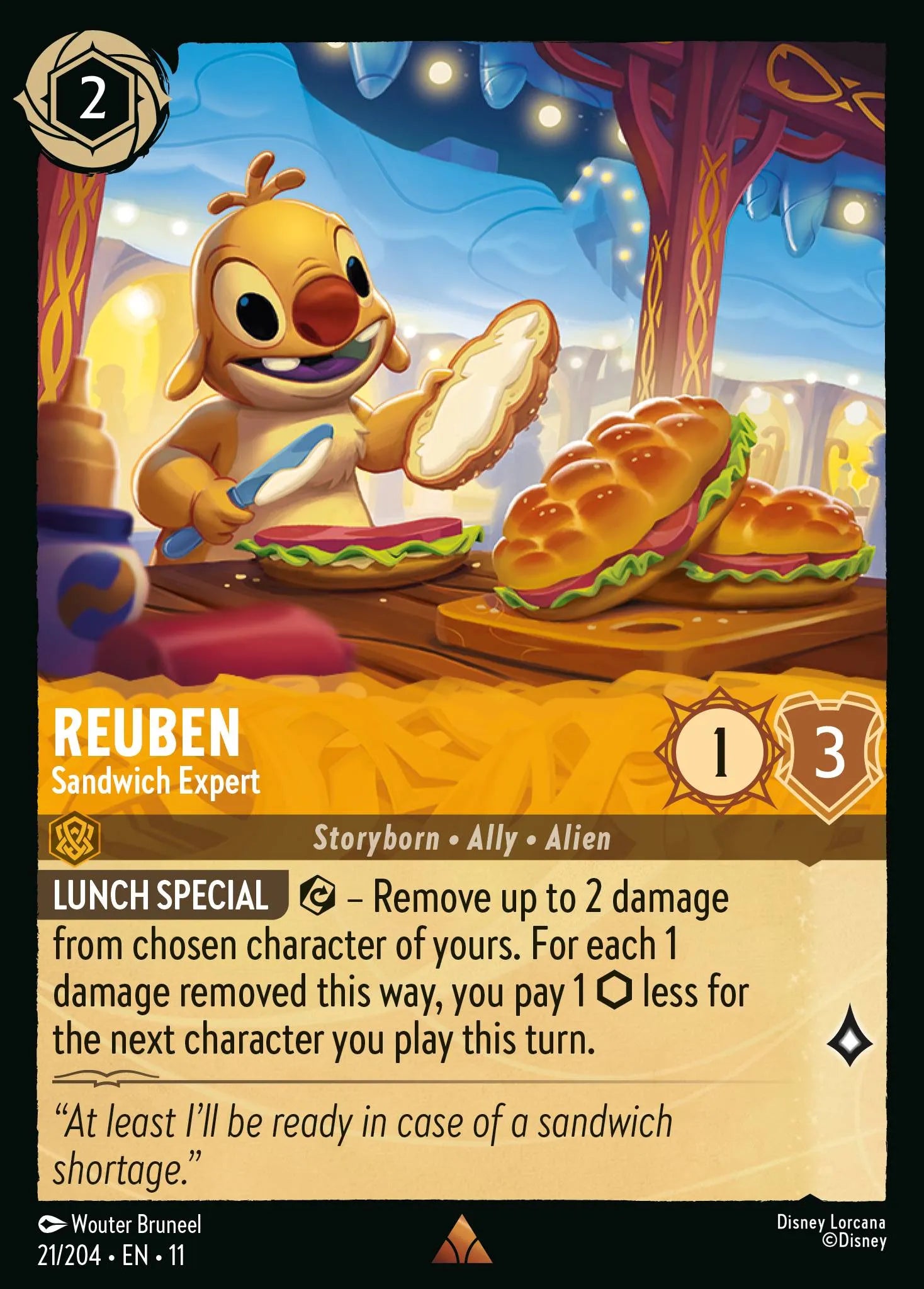 Reuben - Sandwich Expert | Winterspell #21 (Near Mint) | Disney Lorcana Single Australia (Near Mint)