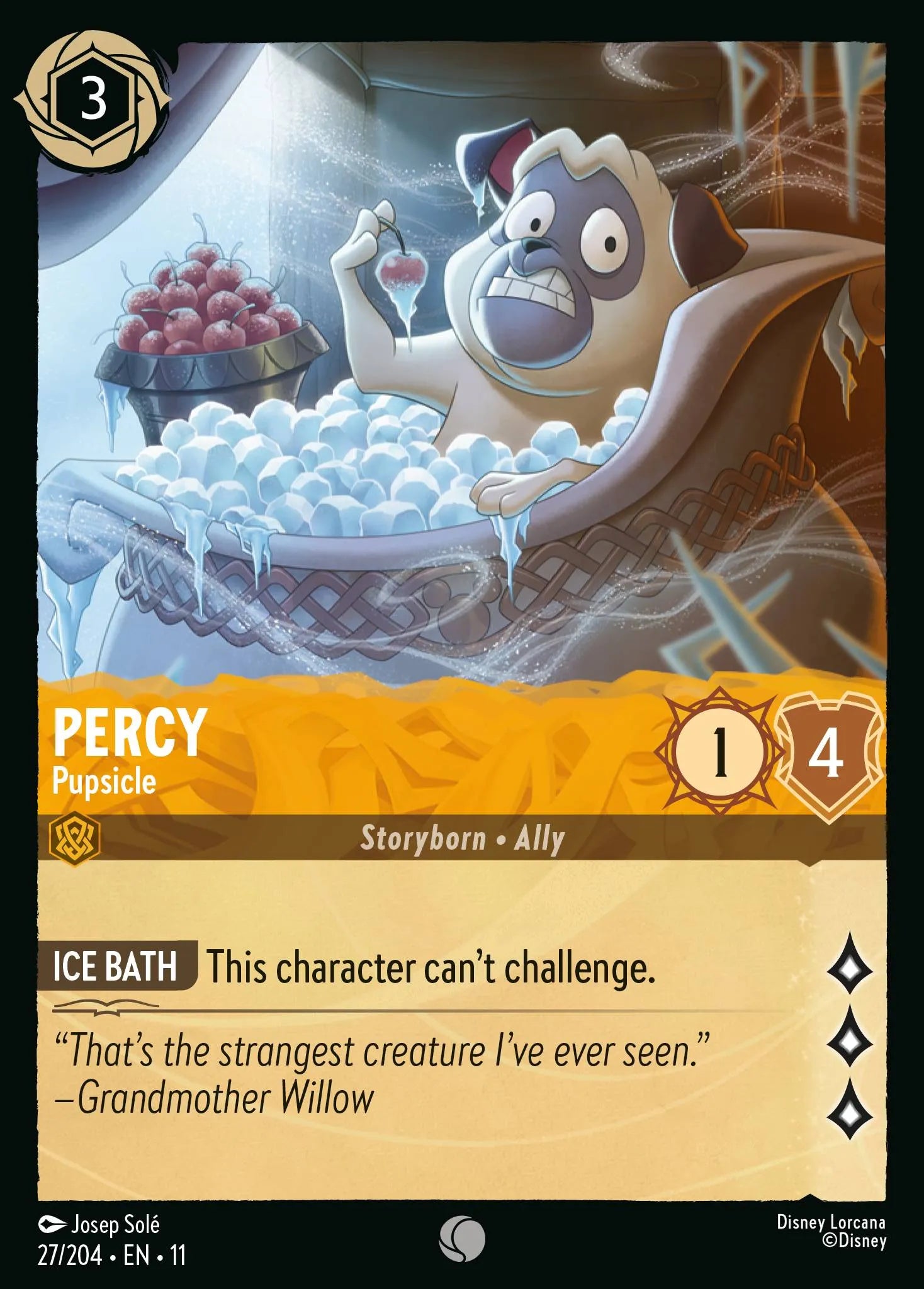 Percy - Pupsicle | Winterspell #27 (Near Mint Foil) | Disney Lorcana Single Australia (Near Mint)