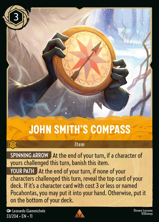 John Smith's Compass | Winterspell #33 (Near Mint) | Disney Lorcana Single Australia (Near Mint)