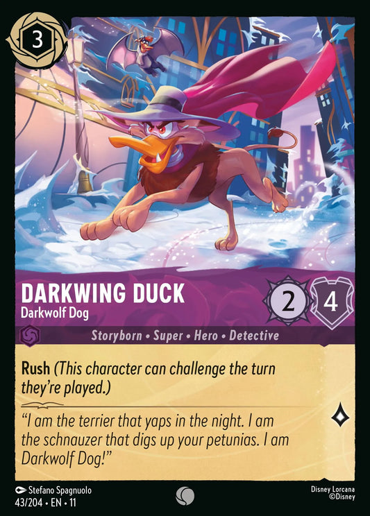Darkwing Duck - Darkwolf Dog | Winterspell #43 (Near Mint Foil) | Disney Lorcana Single Australia (Near Mint)