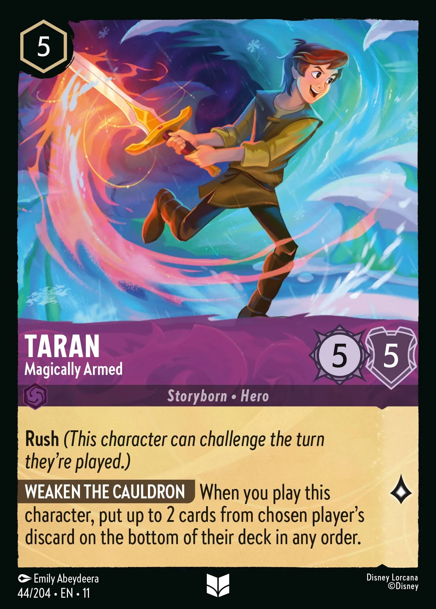 Taran - Magically Armed | Winterspell #44 (Near Mint Foil) | Disney Lorcana Single Australia (Near Mint)