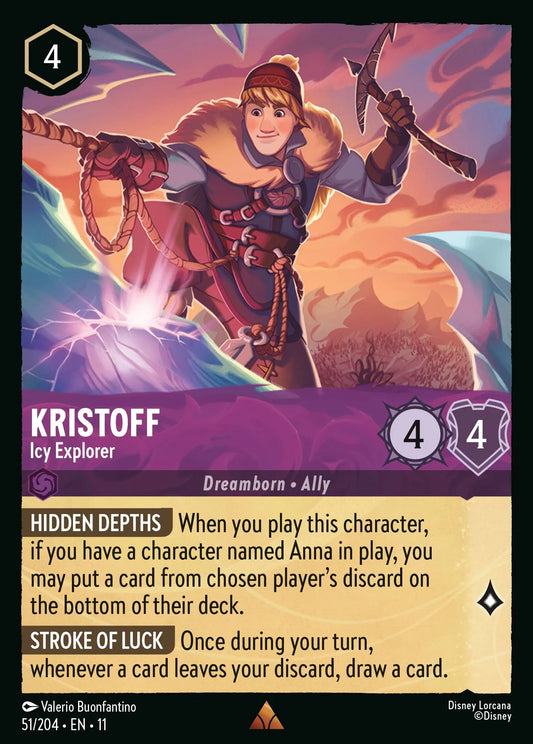 Kristoff - Icy Explorer | Winterspell #51 (Near Mint) | Disney Lorcana Single Australia (Near Mint)