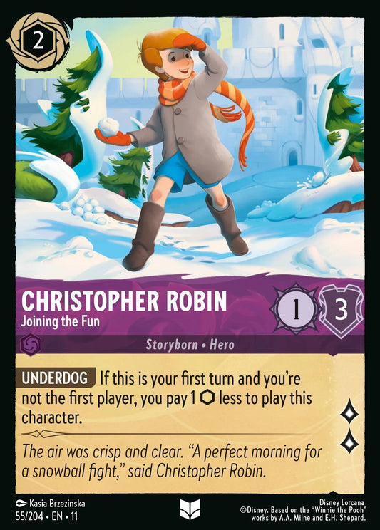 Christopher Robin - Joining the Fun | Winterspell #55 (Near Mint Foil) | Disney Lorcana Single Australia (Near Mint)