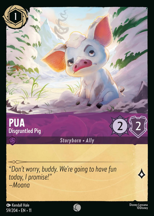 Pua - Disgruntled Pig | Winterspell #59 (Near Mint Foil) | Disney Lorcana Single Australia (Near Mint)