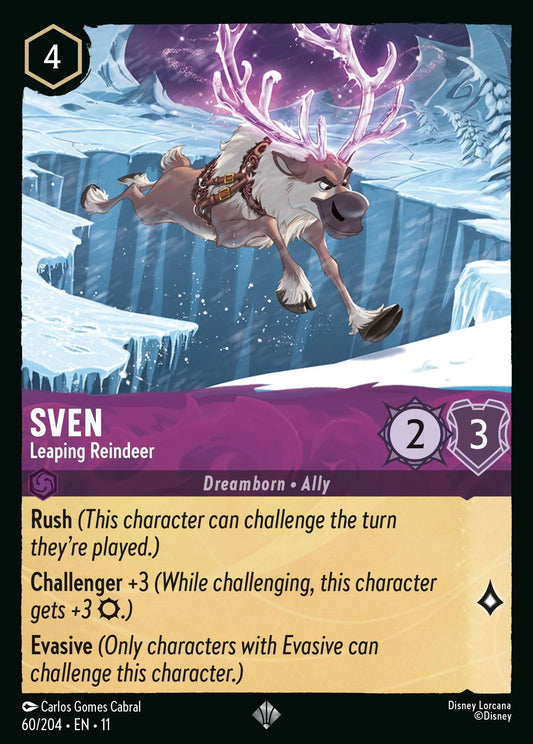 Sven - Leaping Reindeer | Winterspell #60 (Near Mint) | Disney Lorcana Single Australia (Near Mint)