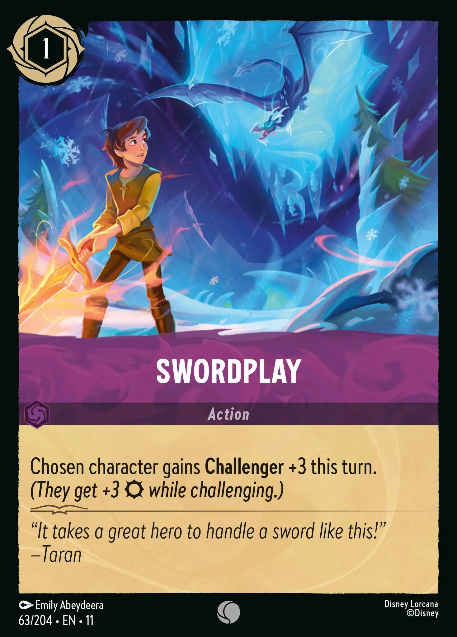 Swordplay | Winterspell #63 (Near Mint Foil) | Disney Lorcana Single Australia (Near Mint)