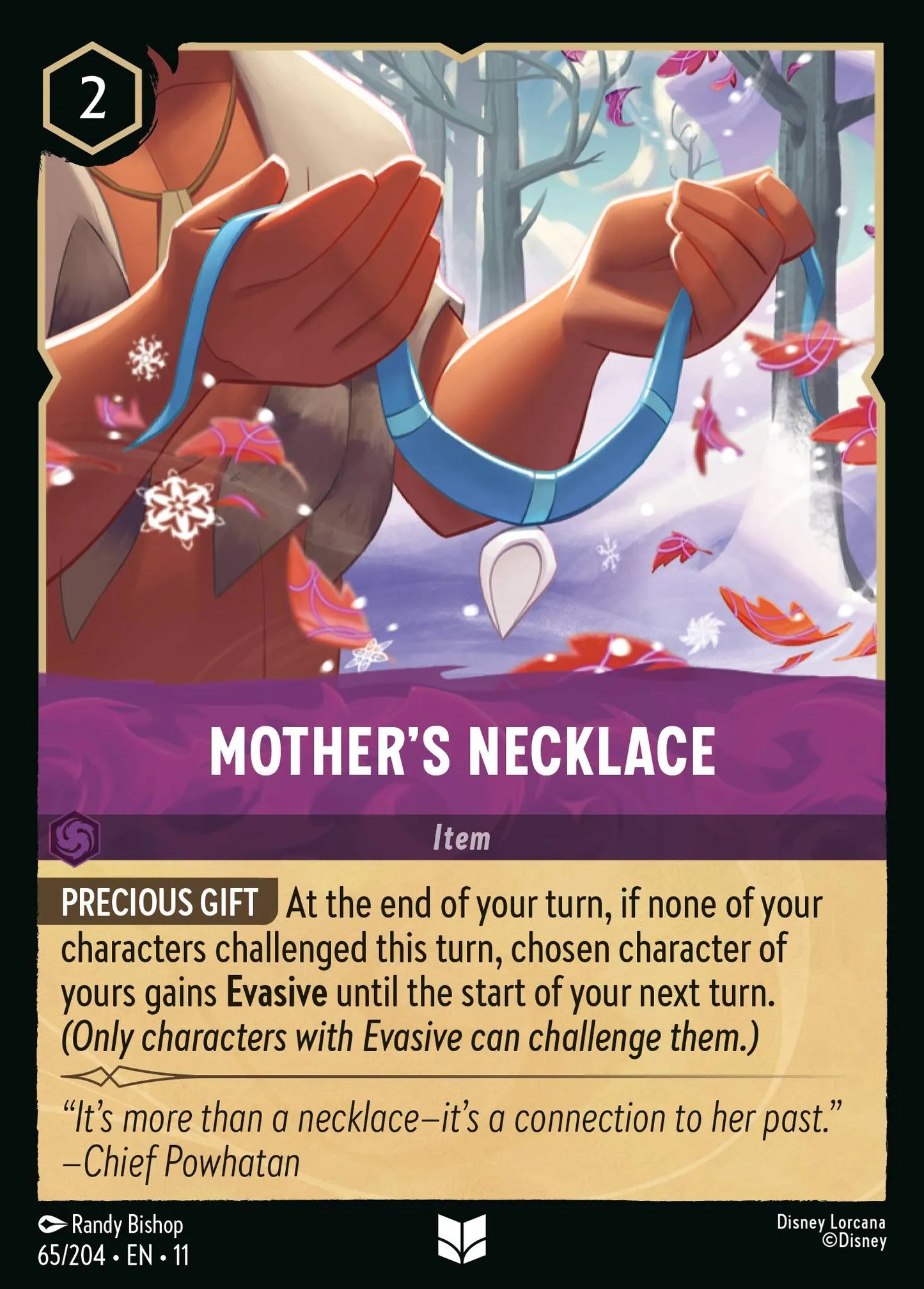 Mother's Necklace | Winterspell #65 (Near Mint Foil) | Disney Lorcana Single Australia (Near Mint)