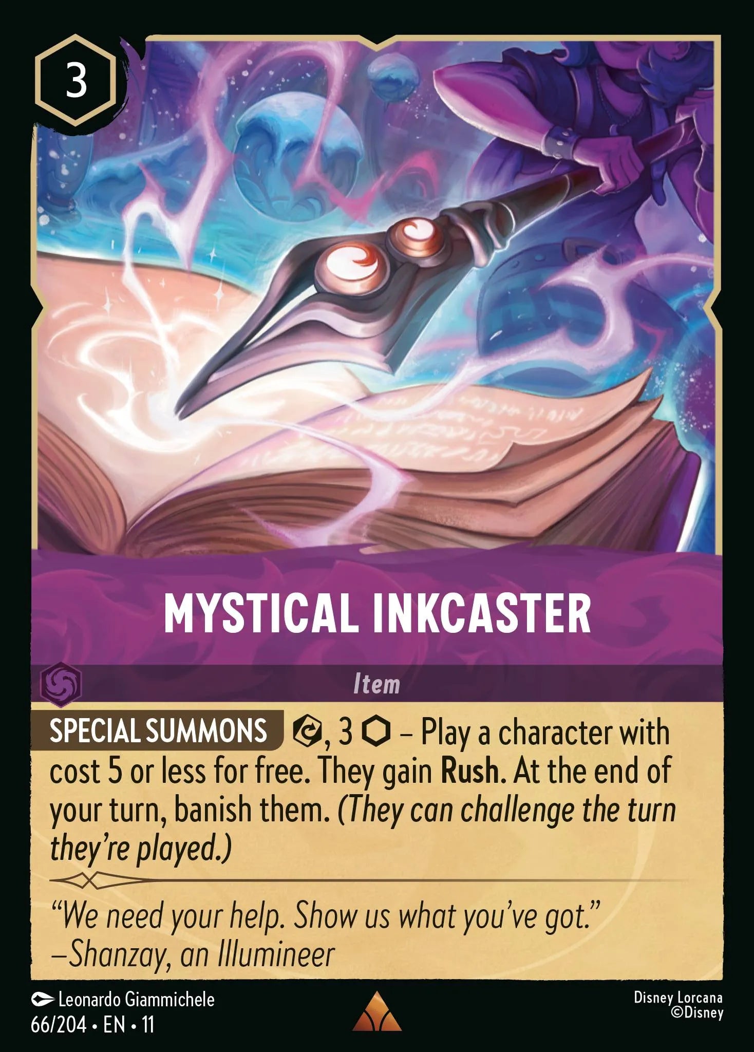 Mystical Inkcaster | Winterspell #66 (Near Mint) | Disney Lorcana Single Australia (Near Mint)