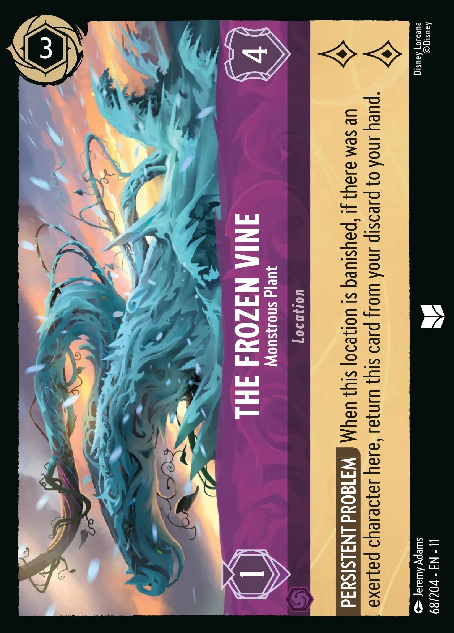 The Frozen Vine - Monstrous Plant | Winterspell #68 (Near Mint) | Disney Lorcana Single Australia (Near Mint)