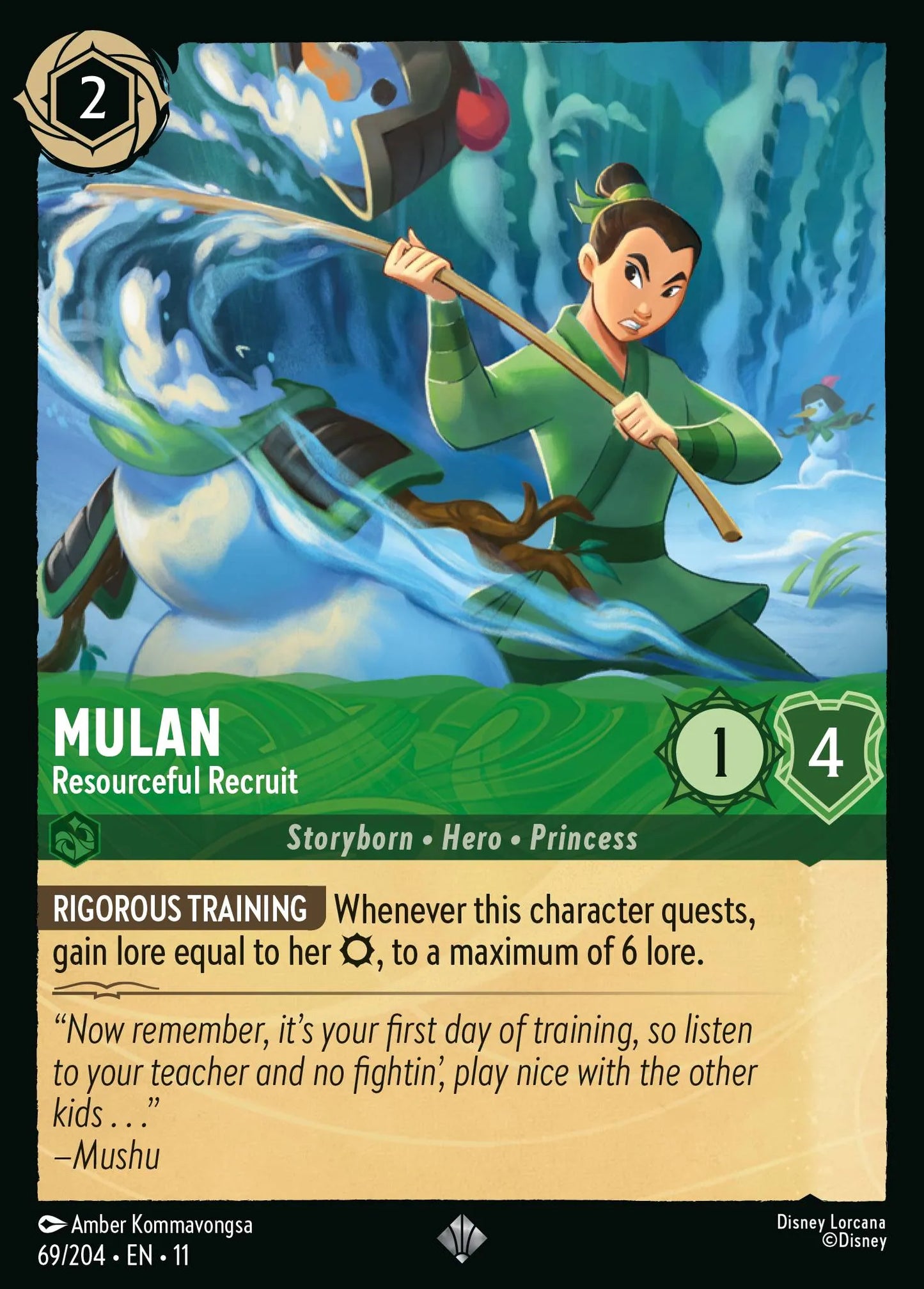 Mulan - Resourceful Recruit | Winterspell #69 (Near Mint Foil) | Disney Lorcana Single Australia (Near Mint)