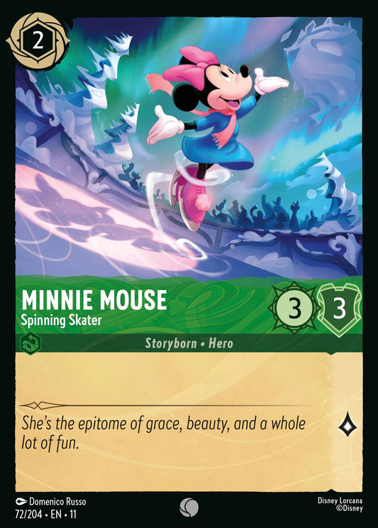 Minnie Mouse - Spinning Skater | Winterspell #72 (Near Mint Foil) | Disney Lorcana Single Australia (Near Mint)