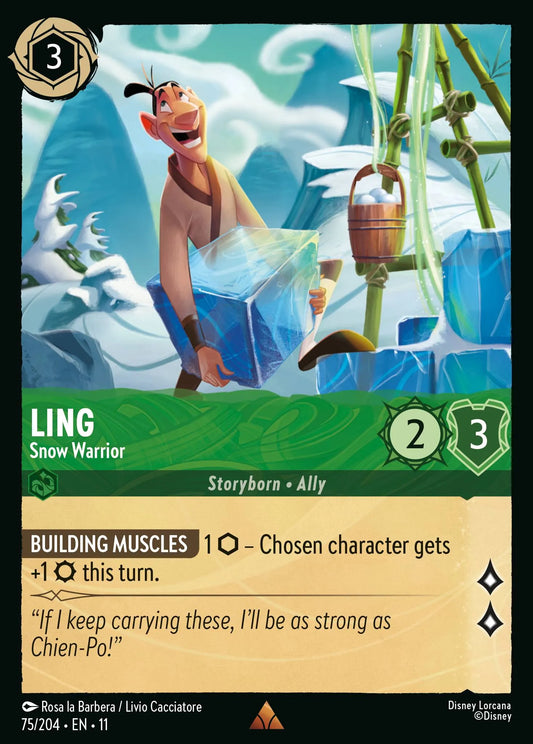 Ling - Snow Warrior | Winterspell #75 (Near Mint Foil) | Disney Lorcana Single Australia (Near Mint)