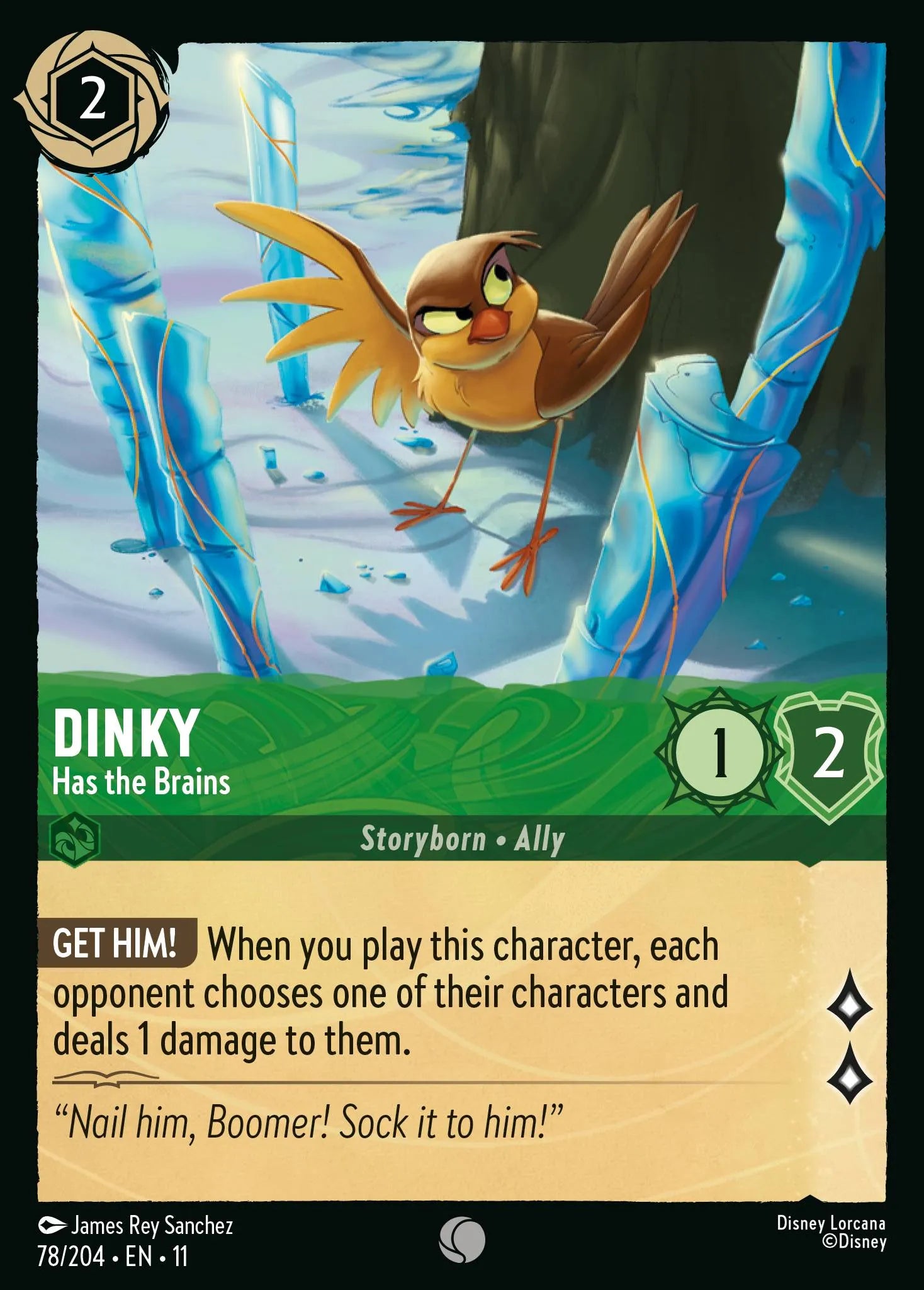 Dinky - Has the Brains | Winterspell #78 (Near Mint) | Disney Lorcana Single Australia (Near Mint)