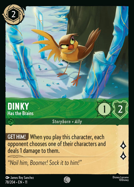 Dinky - Has the Brains | Winterspell #78 (Near Mint Foil) | Disney Lorcana Single Australia (Near Mint)