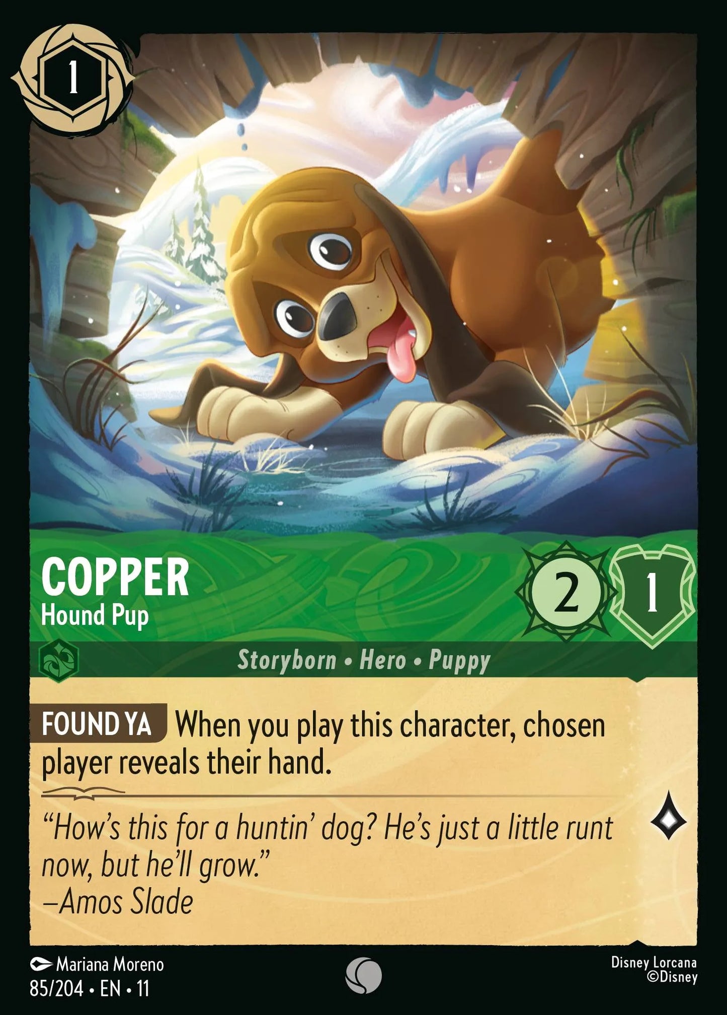 Copper - Hound Pup | Winterspell #85 (Near Mint) | Disney Lorcana Single Australia (Near Mint)