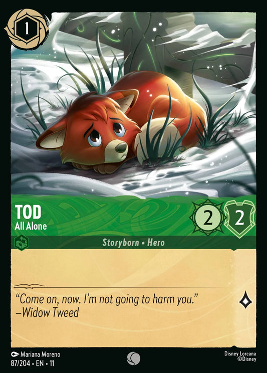 Tod - All Alone | Winterspell #87 (Near Mint) | Disney Lorcana Single Australia (Near Mint)