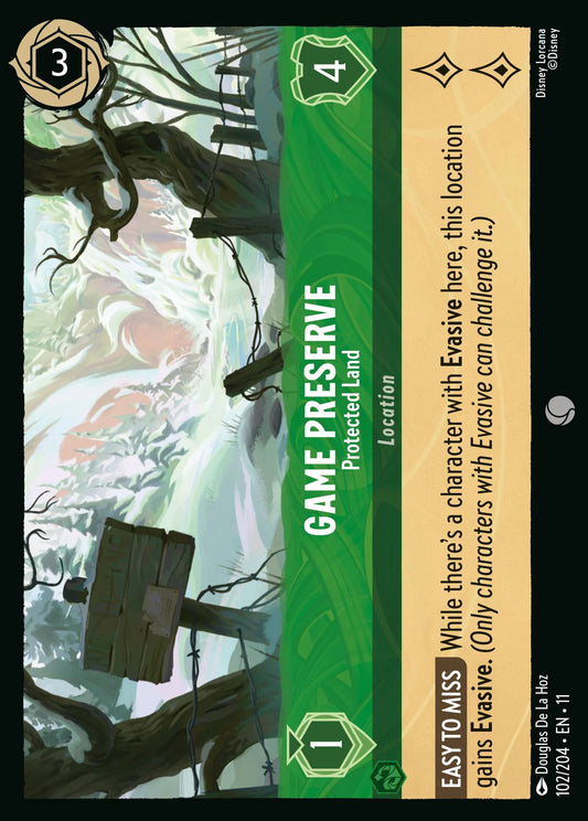 Game Preserve - Protected Land | Winterspell #102 (Near Mint Foil) | Disney Lorcana Single Australia (Near Mint)
