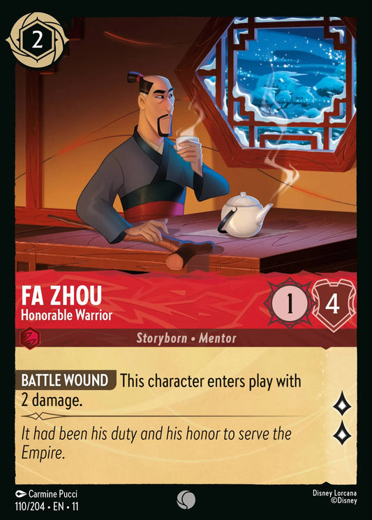 Fa Zhou - Honorable Warrior | Winterspell #110 (Near Mint) | Disney Lorcana Single Australia (Near Mint)