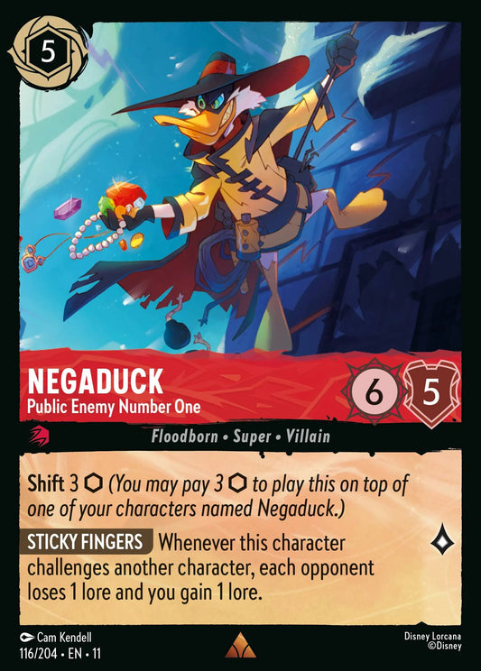 Negaduck - Public Enemy Number One | Winterspell #116 (Near Mint Foil) | Disney Lorcana Single Australia (Near Mint)
