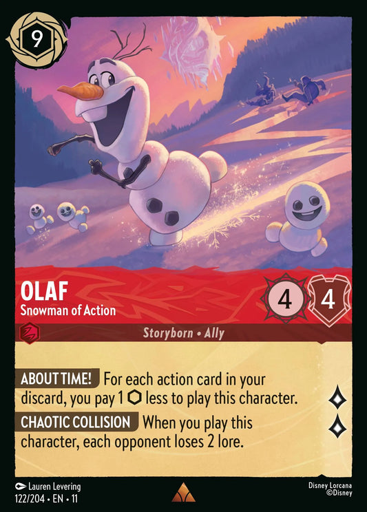 Olaf - Snowman of Action | Winterspell #122 (Near Mint) | Disney Lorcana Single Australia (Near Mint)