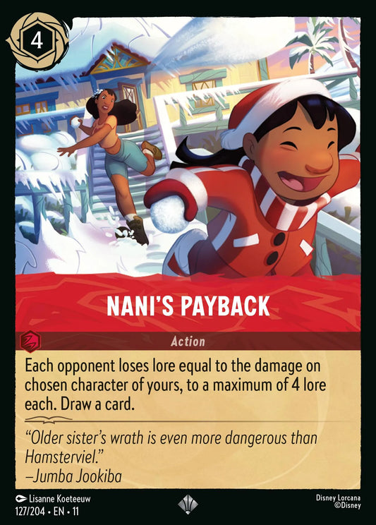 Nani's Payback | Winterspell #127 (Near Mint Foil) | Disney Lorcana Single Australia (Near Mint)