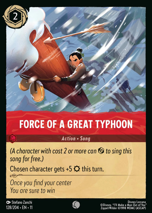Force of a Great Typhoon | Winterspell #128 (Near Mint) | Disney Lorcana Single Australia (Near Mint)