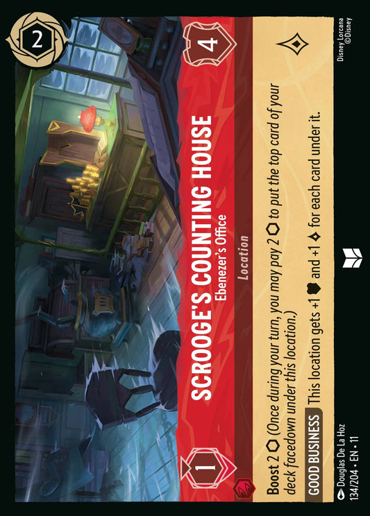 Scrooge's Counting House - Ebenezer's Office | Winterspell #134 (Near Mint Foil) | Disney Lorcana Single Australia (Near Mint)