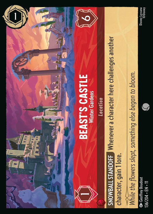 Beast's Castle - Winter Gardens | Winterspell #136 (Near Mint Foil) | Disney Lorcana Single Australia (Near Mint)