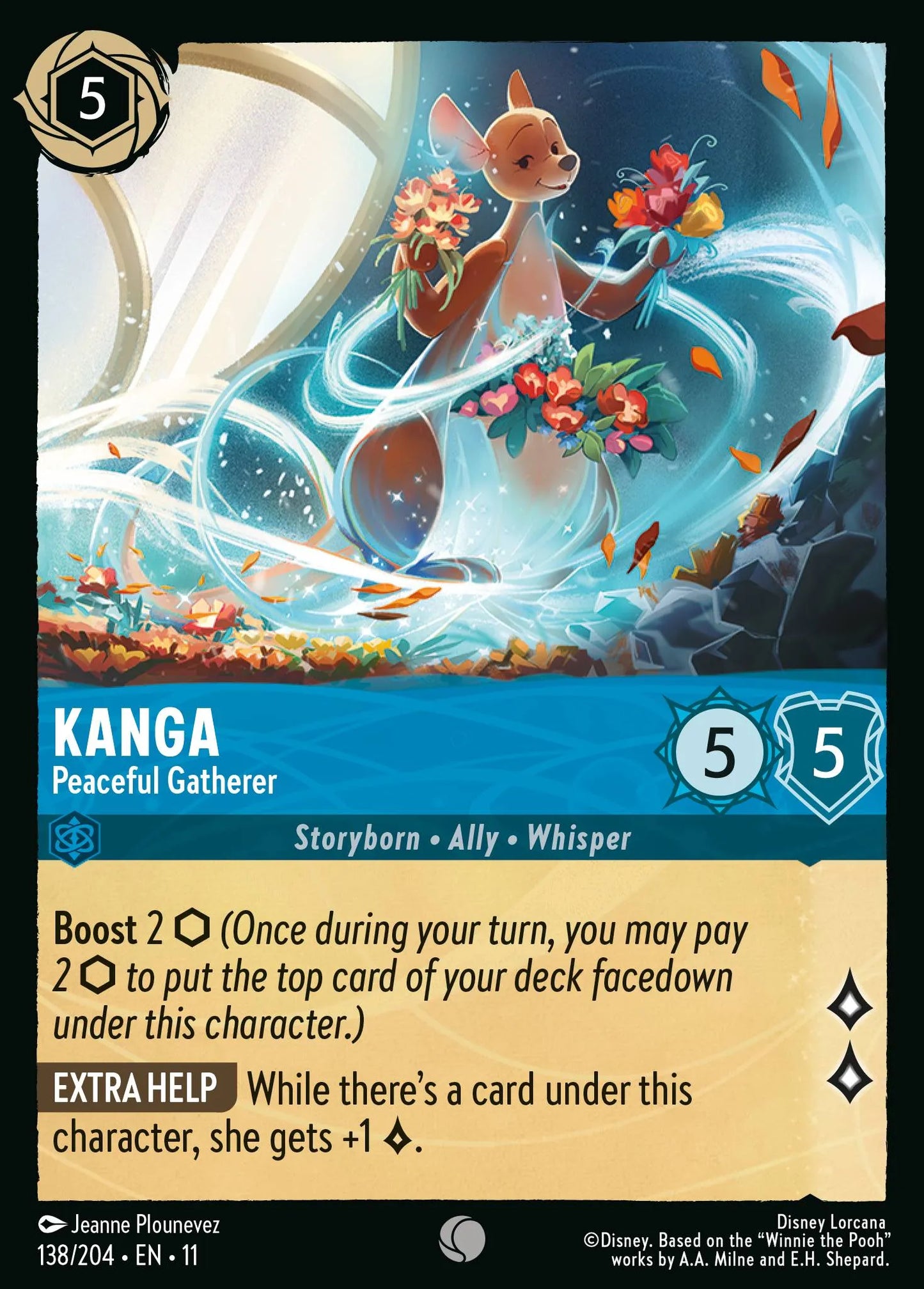 Kanga - Peaceful Gatherer | Winterspell #138 (Near Mint Foil) | Disney Lorcana Single Australia (Near Mint)