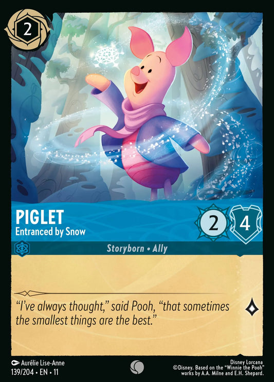 Piglet - Entranced by Snow | Winterspell #139 (Near Mint) | Disney Lorcana Single Australia (Near Mint)