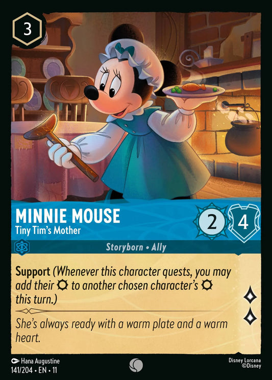 Minnie Mouse - Tiny Tim's Mother | Winterspell #141 (Near Mint) | Disney Lorcana Single Australia (Near Mint)