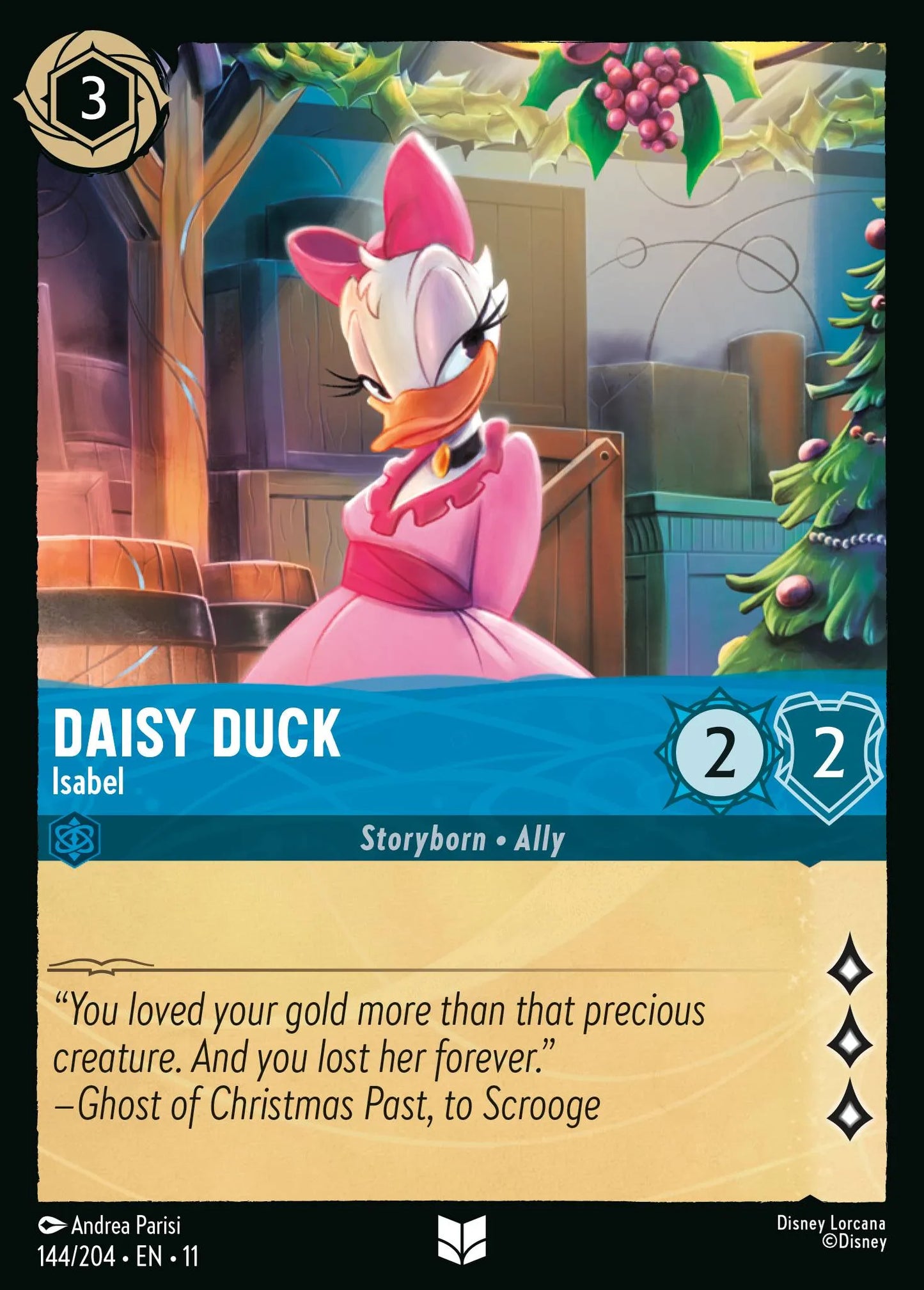 Daisy Duck - Isabel | Winterspell #144 (Near Mint Foil) | Disney Lorcana Single Australia (Near Mint)