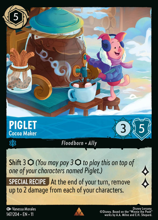 Piglet - Cocoa Maker | Winterspell #147 (Near Mint) | Disney Lorcana Single Australia (Near Mint)