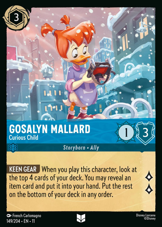 Gosalyn Mallard - Curious Child | Winterspell #149 (Near Mint) | Disney Lorcana Single Australia (Near Mint)