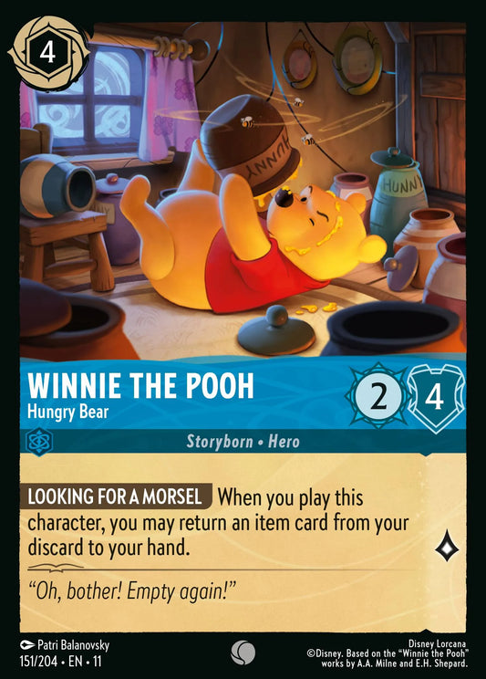 Winnie the Pooh - Hungry Bear | Winterspell #151 (Near Mint Foil) | Disney Lorcana Single Australia (Near Mint)