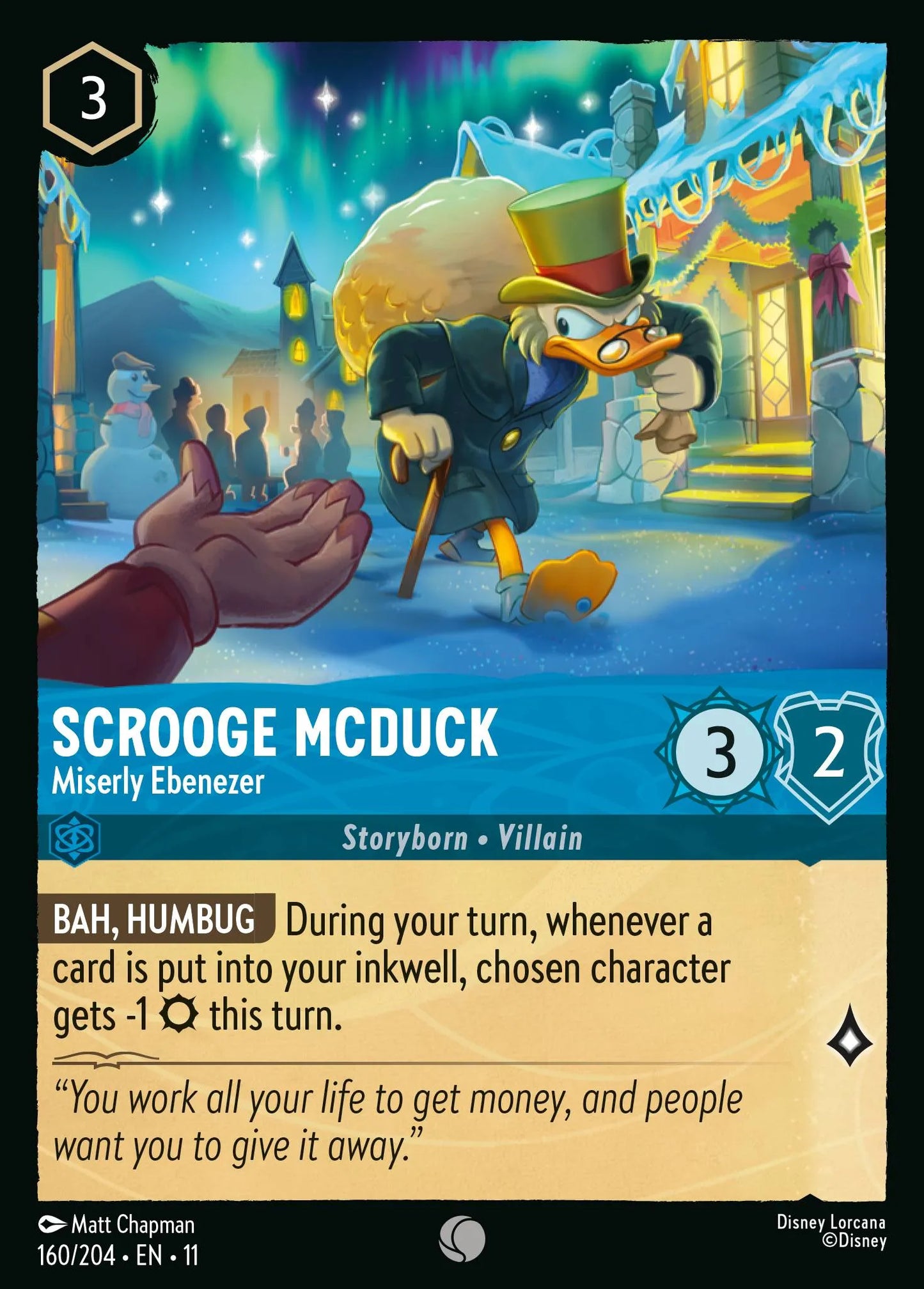 Scrooge McDuck - Miserly Ebenezer | Winterspell #160 (Near Mint Foil) | Disney Lorcana Single Australia (Near Mint)
