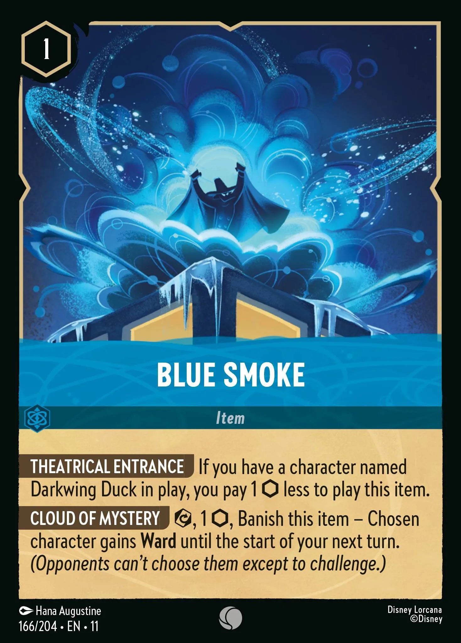 Blue Smoke | Winterspell #166 (Near Mint Foil) | Disney Lorcana Single Australia (Near Mint)