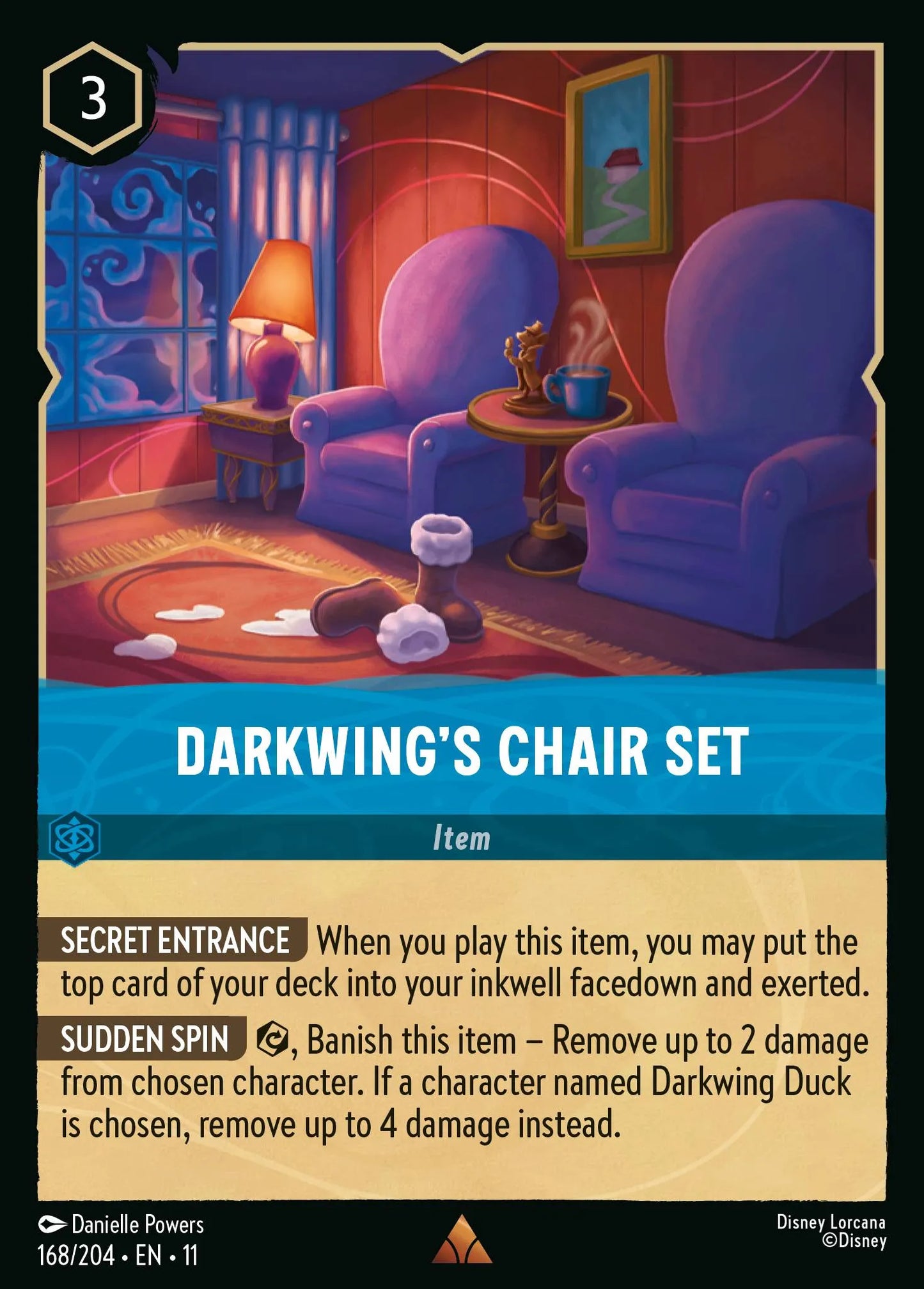 Darkwing's Chair Set | Winterspell #168 (Near Mint Foil) | Disney Lorcana Single Australia (Near Mint)