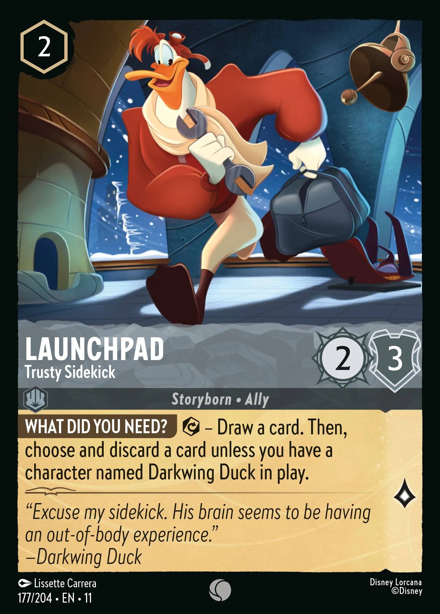 Launchpad - Trusty Sidekick | Winterspell #177 (Near Mint Foil) | Disney Lorcana Single Australia (Near Mint)