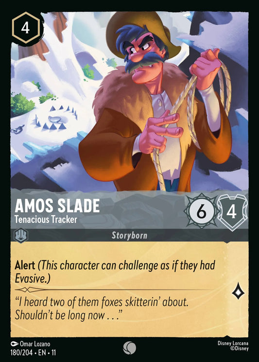 Amos Slade - Tenacious Tracker | Winterspell #180 (Near Mint Foil) | Disney Lorcana Single Australia (Near Mint)