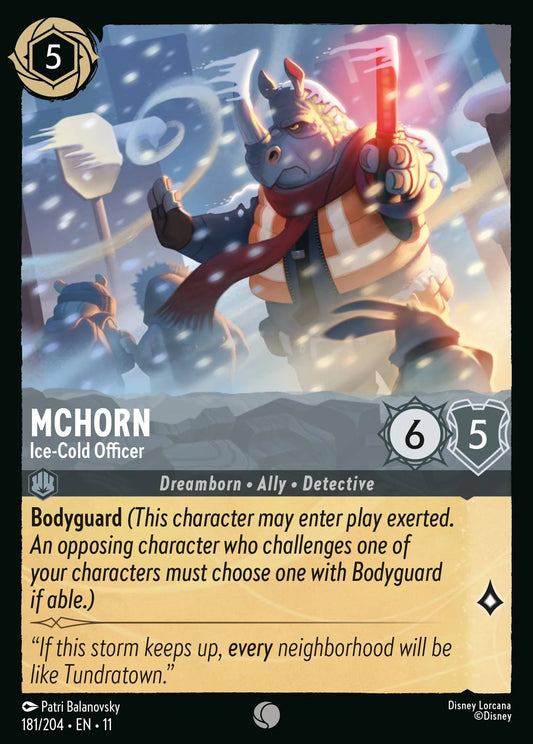 McHorn - Ice-Cold Officer | Winterspell #181 (Near Mint Foil) | Disney Lorcana Single Australia (Near Mint)