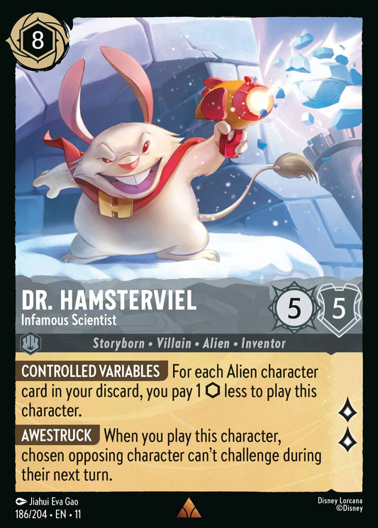 Dr. Hamsterviel - Infamous Scientist | Winterspell #186 (Near Mint) | Disney Lorcana Single Australia (Near Mint)