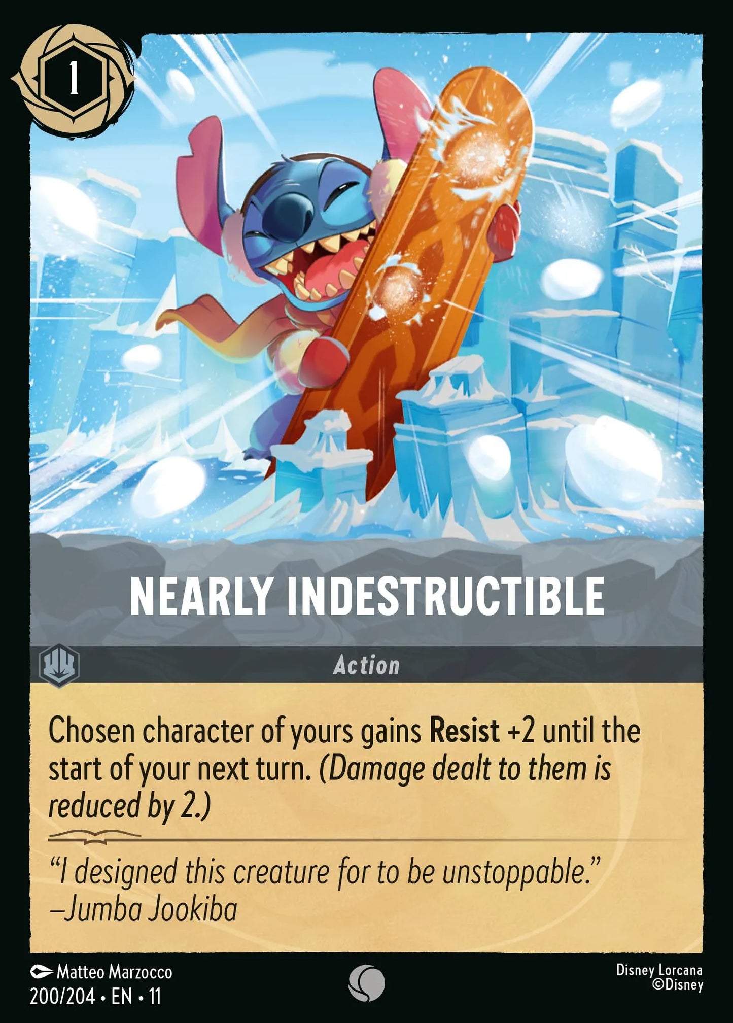 Nearly Indestructible | Winterspell #200 (Near Mint Foil) | Disney Lorcana Single Australia (Near Mint)