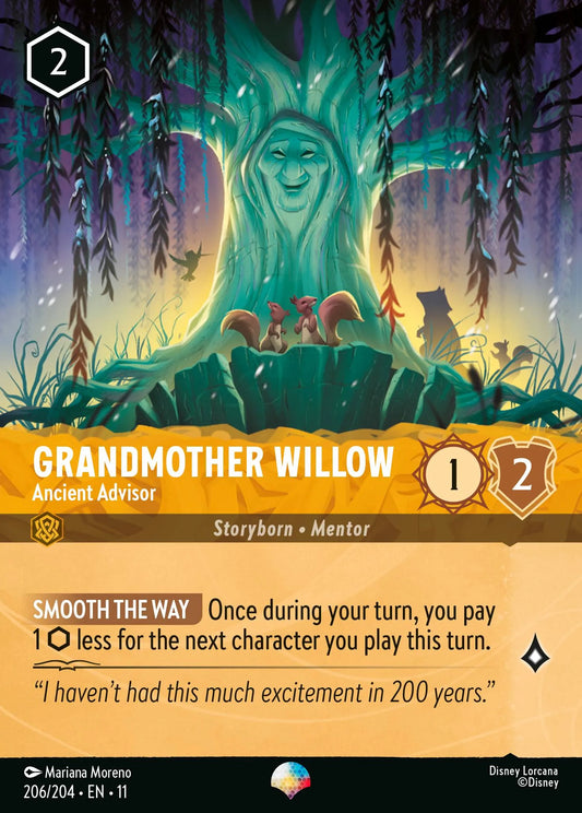 Grandmother Willow - Ancient Advisor | Winterspell #206 (Near Mint) | Disney Lorcana Single Australia (Near Mint)