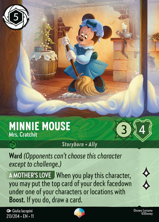 Minnie Mouse - Mrs. Cratchit | Winterspell #213 (Near Mint Foil) | Disney Lorcana Single Australia (Near Mint)